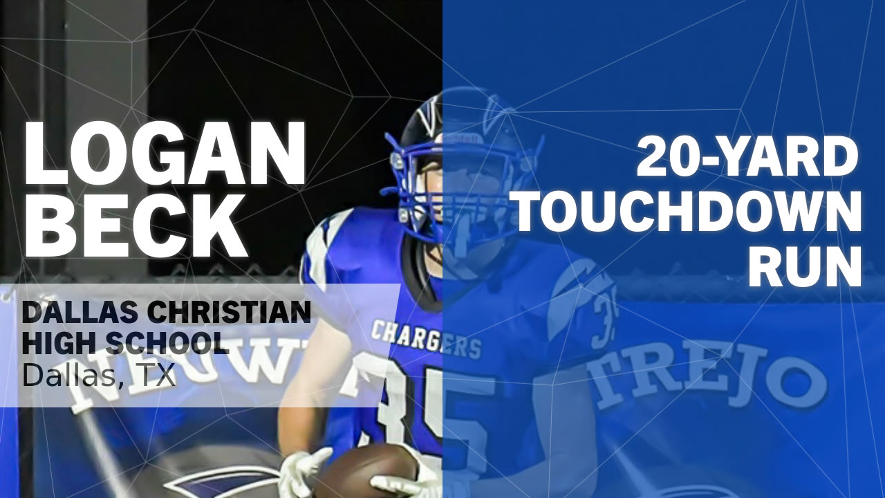 20-yard Touchdown Run vs Dallas HSAA - Logan Beck highlights - Hudl