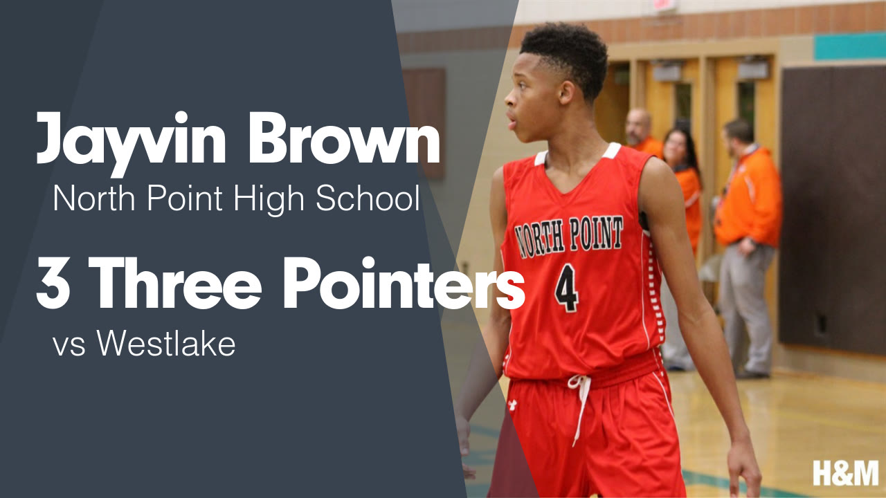 Jayvin Brown S Waldorf Md Video 3 Three Pointers Vs Westlake Maxpreps